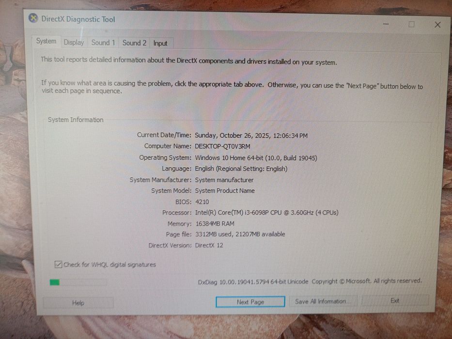 Unitate Pc intel i3, Gen 6