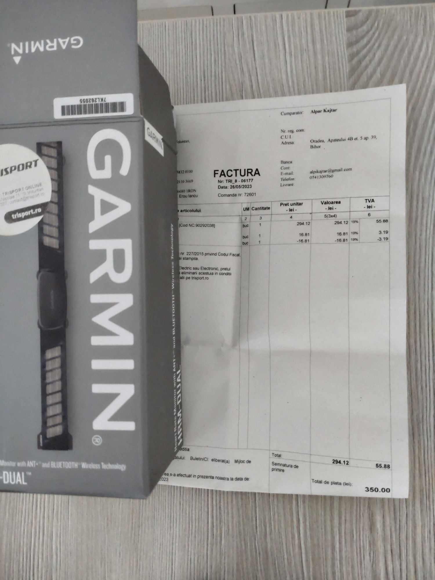 Garmin HRM Dual folosit