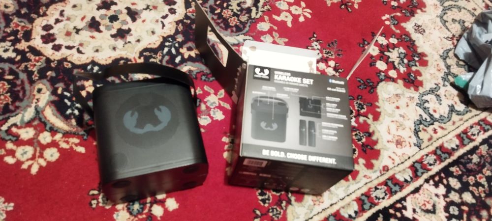 Преносим комплект караоке Fresh 'n Rebel, високоговорител + 2 микрофон