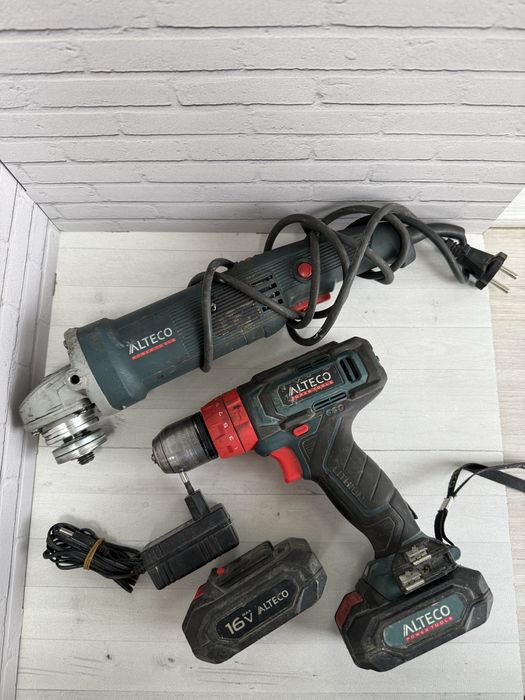 Шуроповерт+болгарка Alteco
