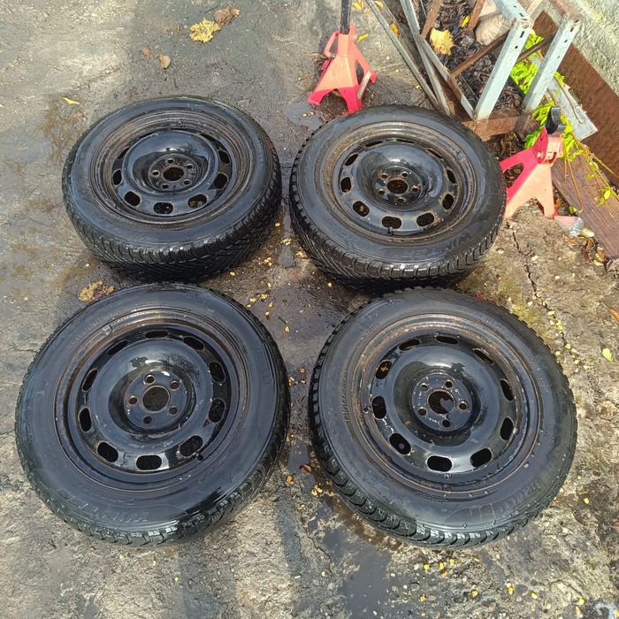 Set jante + cauciucuri 5x100 185x60 R15