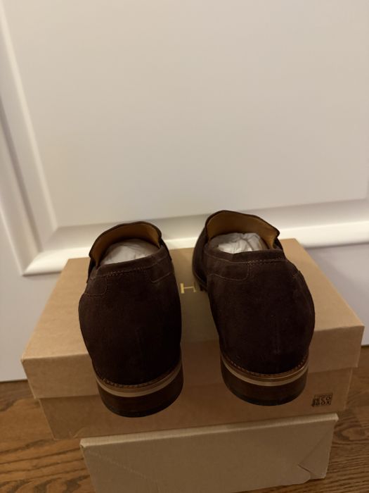 Pantofi / Mocasini barbati-Conhpol-piele intoarsa-mar 43-cu platforma