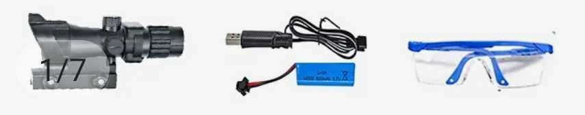 Автоматична електрическа пейнтбол пушка  M416 с очила, гелови топчета