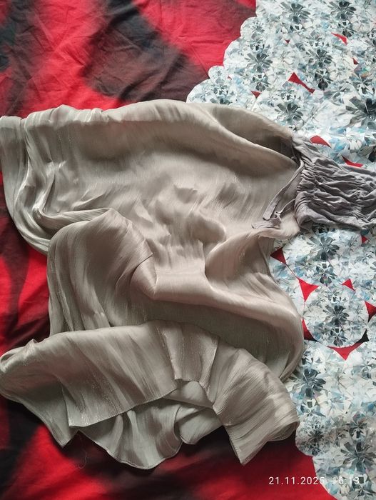 Шарф платок органза с шапочкой