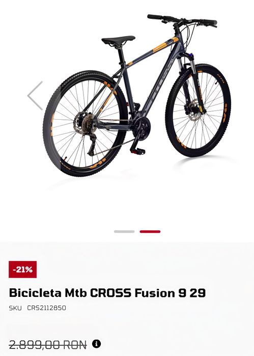 MTB hard tail Cross 29" Orange Gray Kenda