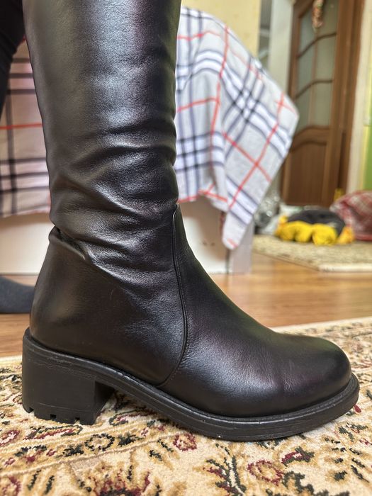 Сапоги натуральная кожа натуральный мех