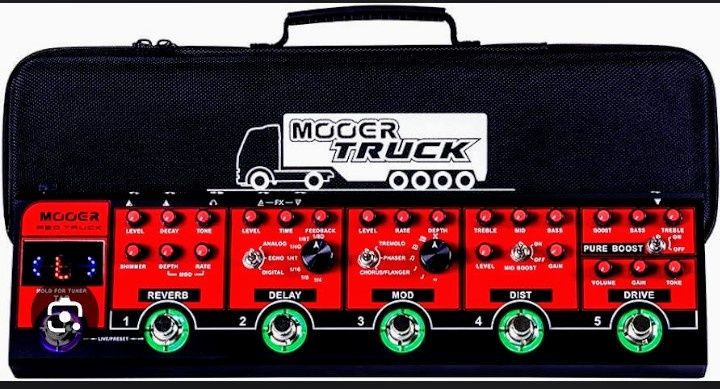 Продавам:Китарен аналогов процесор Mooer Red Truck нов