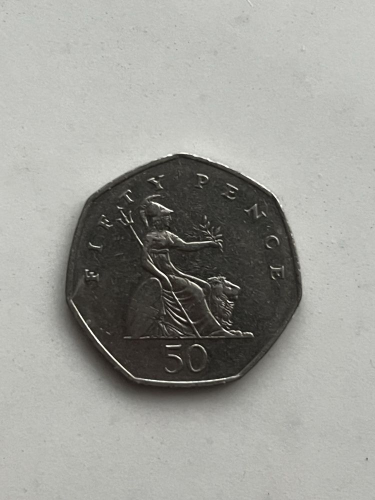 Moneda 50 pence 1997