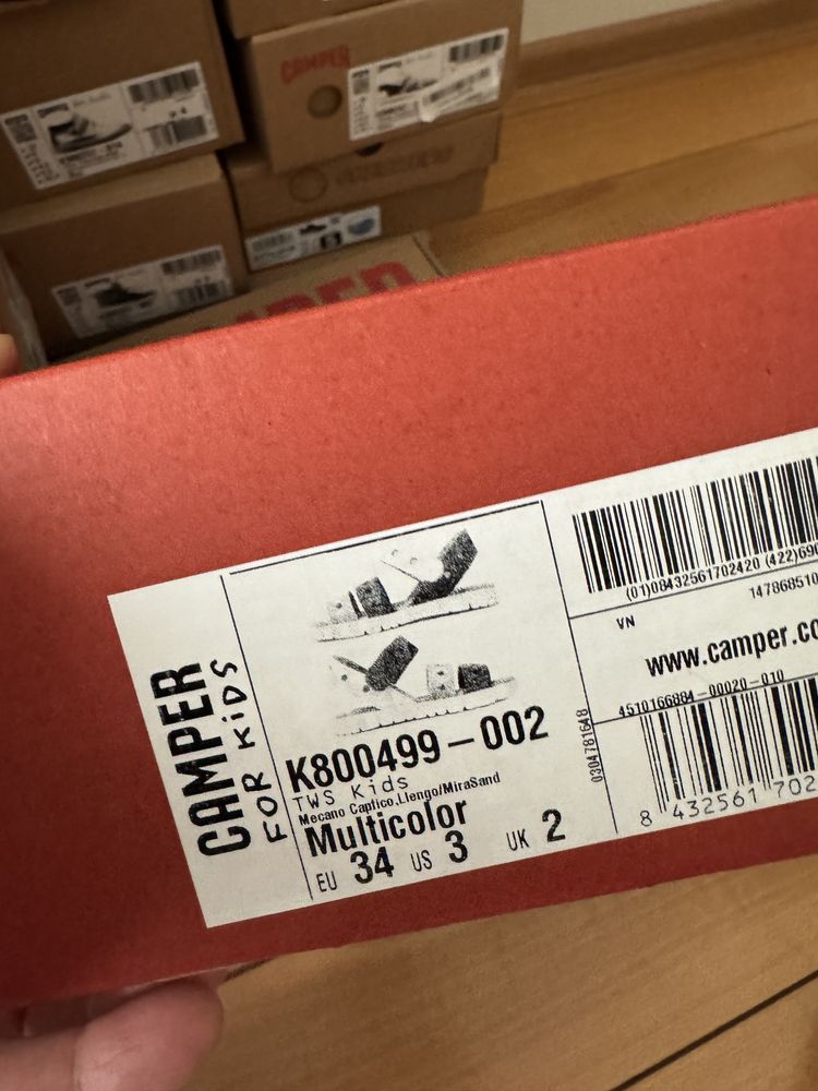 Нови сандали Camper за момче - 34 номер