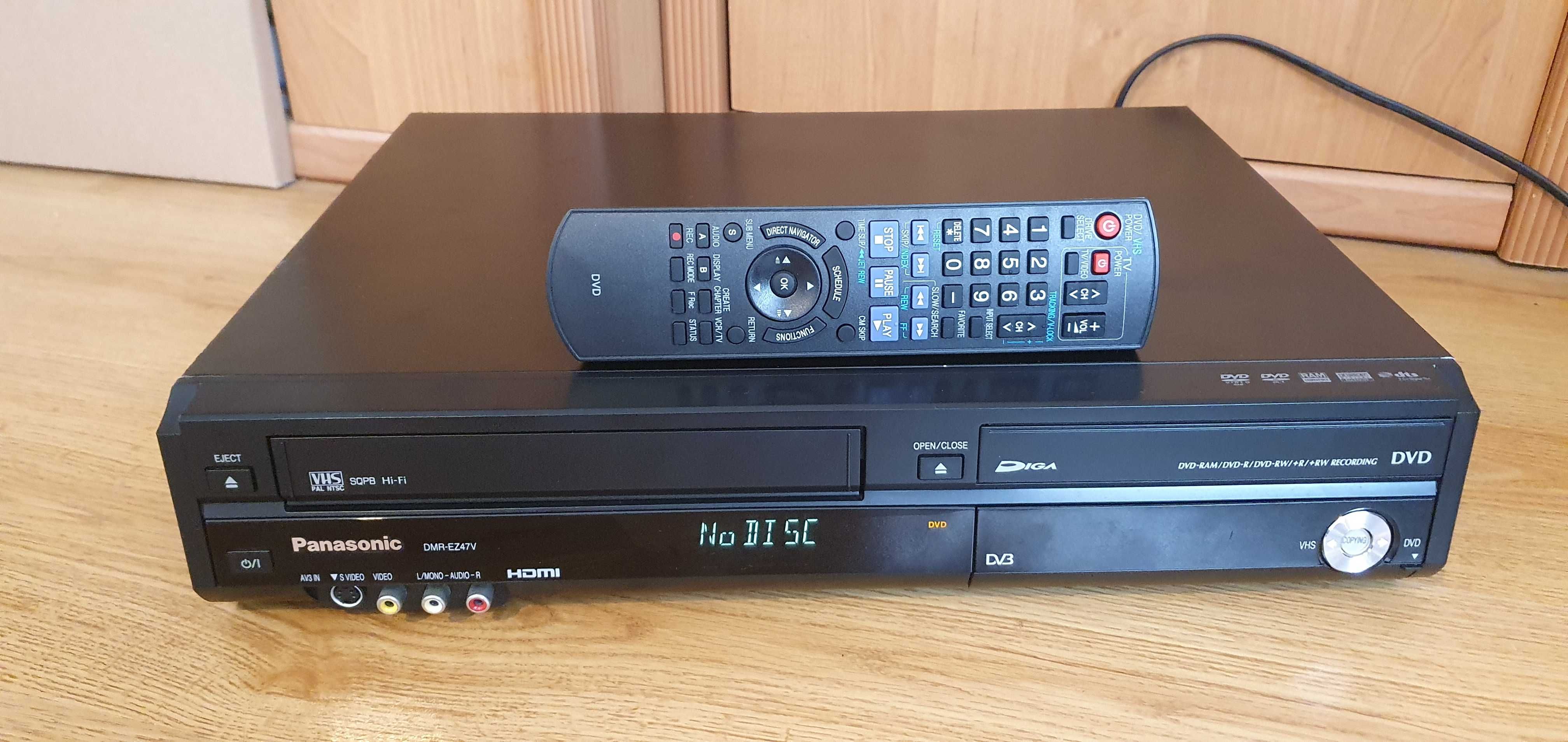 Panasonic DMR-EZ47V recorder VHS-DVD / HDMI