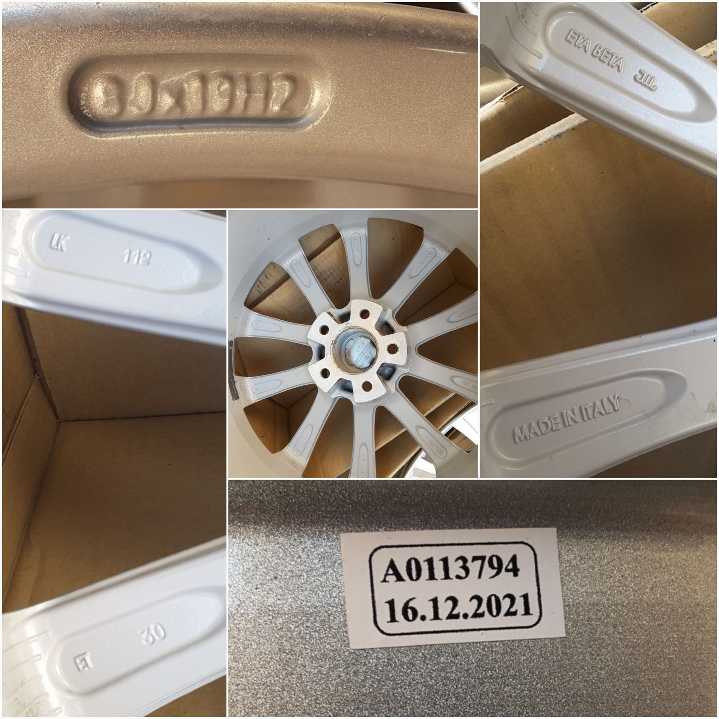 jante aliaj 19; 5x112;Bmw seria 5,6,7, G11,G12, G32, G30, G31, X3 G01