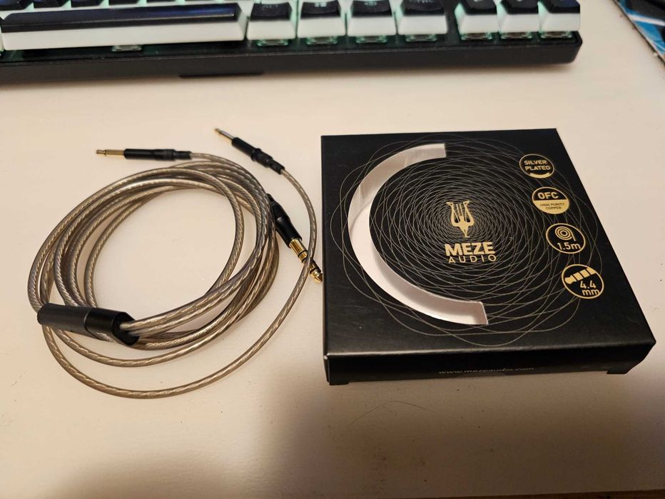 Meze cablu balansat 4.4 mm x 2 mono rca ofc copper silver plated