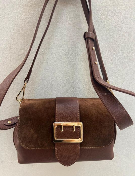 Geanta Dama Piele Naturala Capac Piele Intoarsa