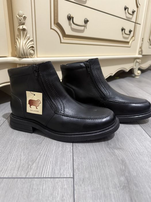 Ботинки мужские зимние натуральная кожа новые