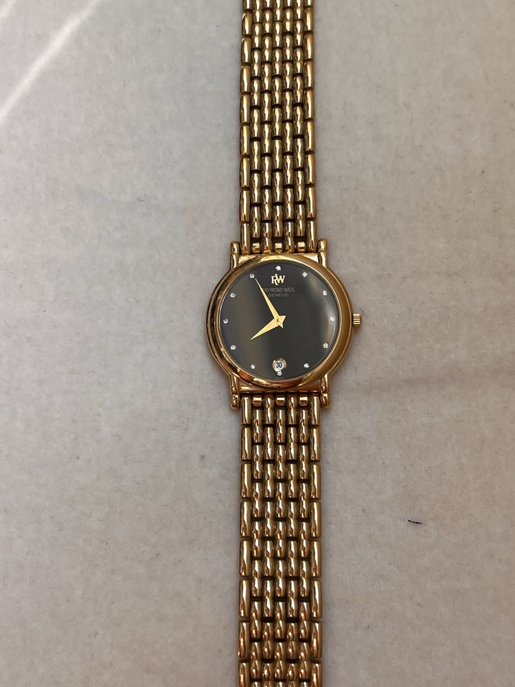Елегантен Raymond Weil Geneva - Позлатен 18K злато