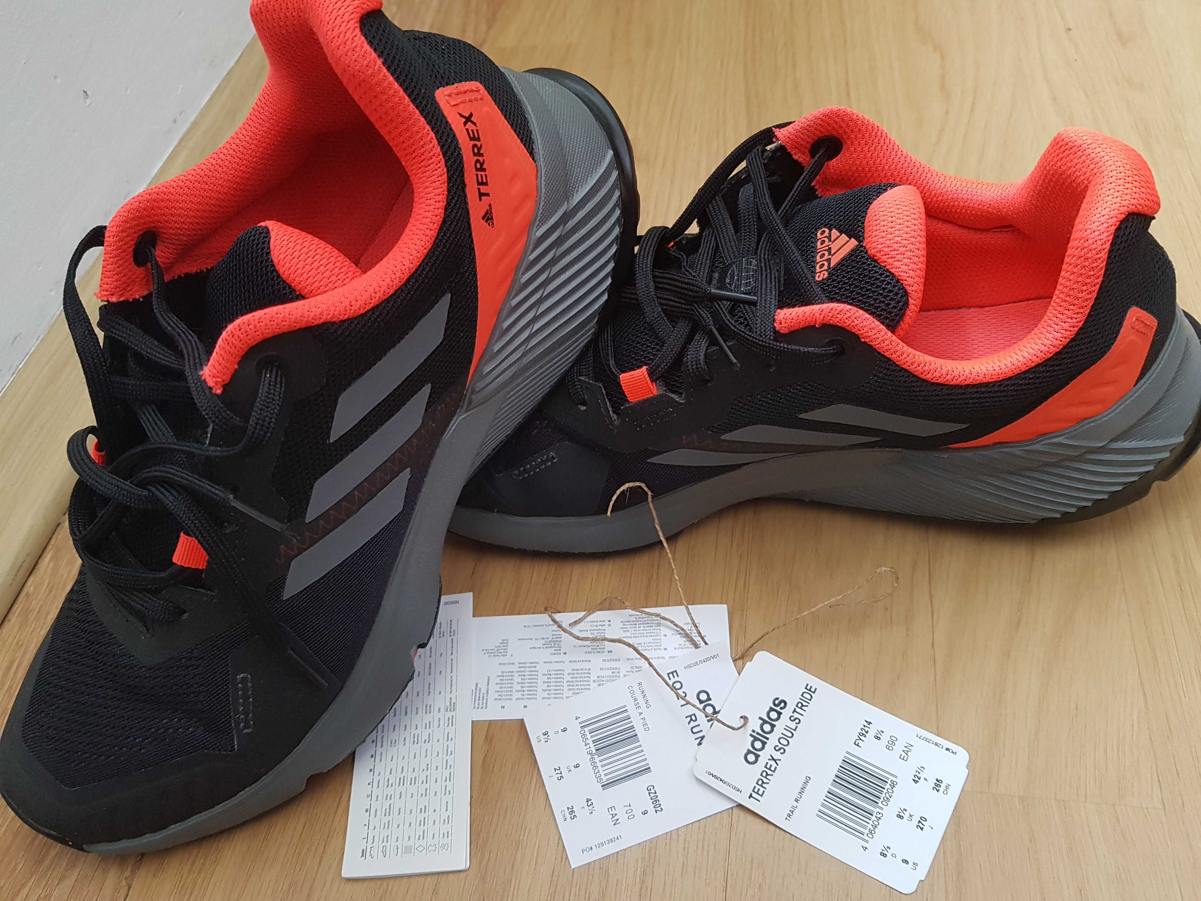 Pantofi de alergare trail: Adidas TERREX SOULSTRIDE, marime 42 2/3