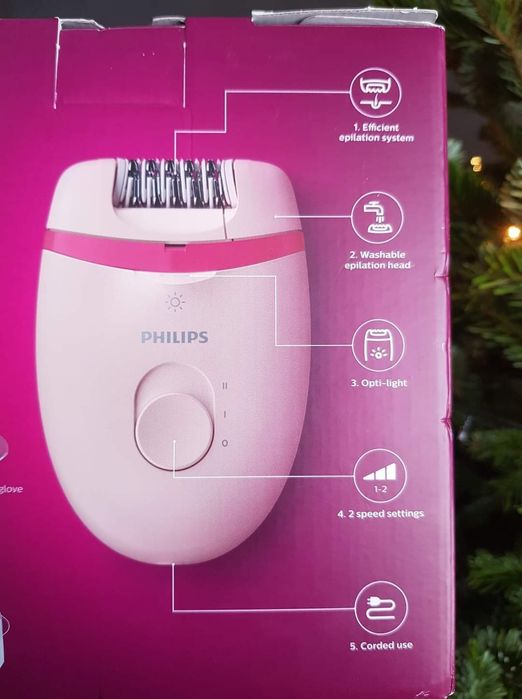 Epilator Philips Satinelle cu 7 accesorii.