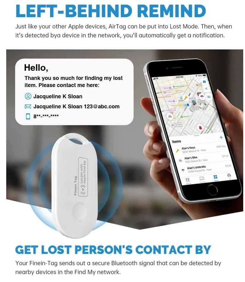 AirTag GPS W Apple Find My, Acoperire Globala -Dispozitiv Urmarire