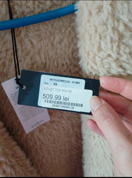 Haină de blană artificială GUESS