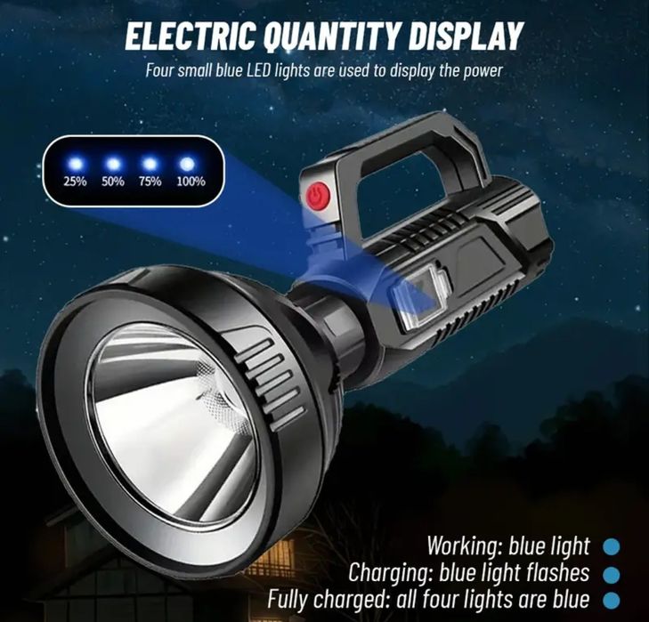 Lanterna Lumina Led Puternica 300metri 1000lumeni Baterie Reincarcabil