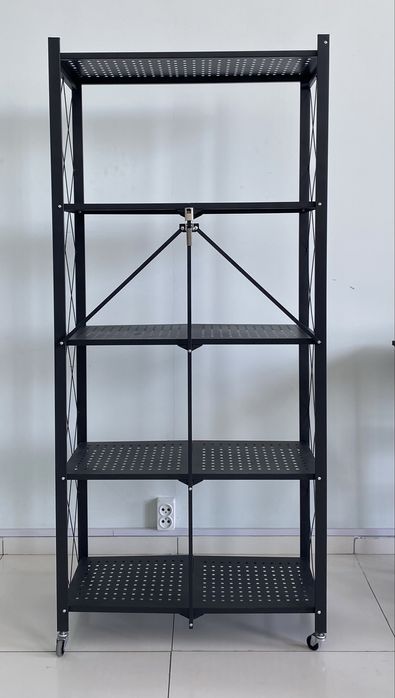 Металлическая стеллаж на колёсах, стелаж, полка