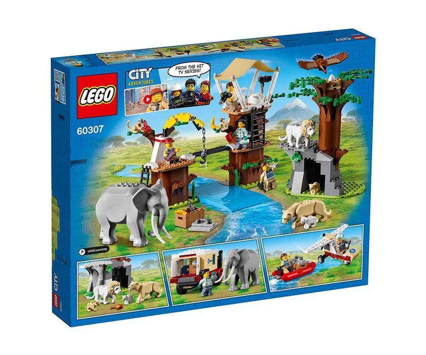 НОВО LEGO City Wildlife 60307 - Лагер за спасяване на диви животни