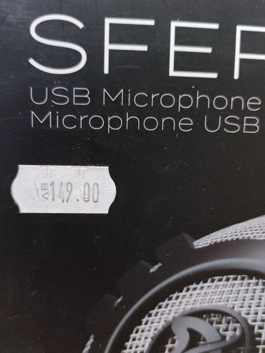 USB микрофон Arozzi Sfera Pro – отлично състояние, 50 лв