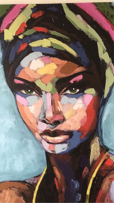 Tablou portret afro 98/75 cm