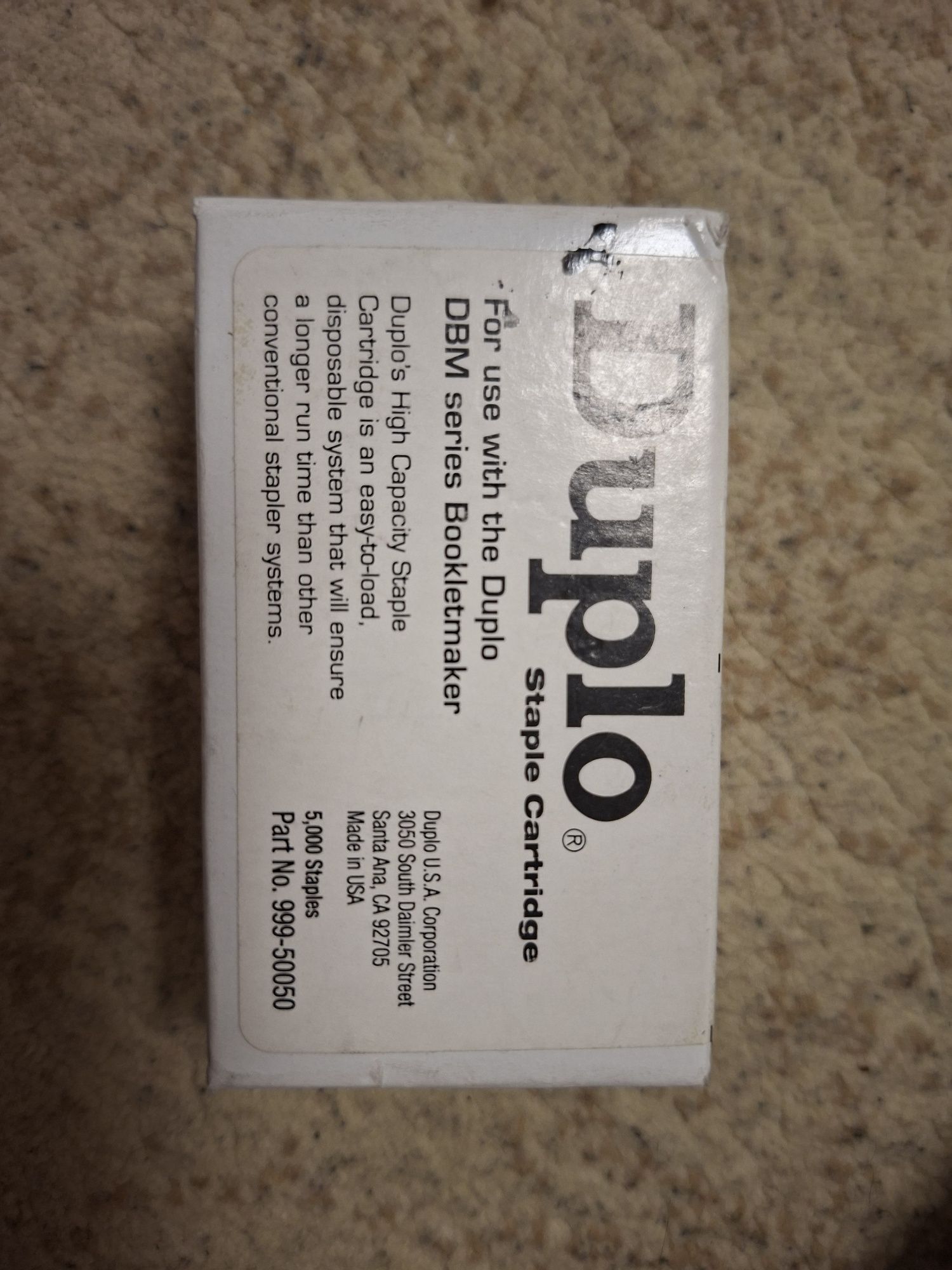 Duplo Картридж со скобами для DBM-120 DUP1305, 100/120 DBM (5000шт.)