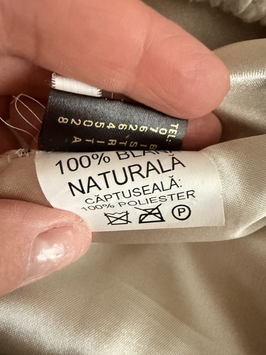 Haina de blana naturala.