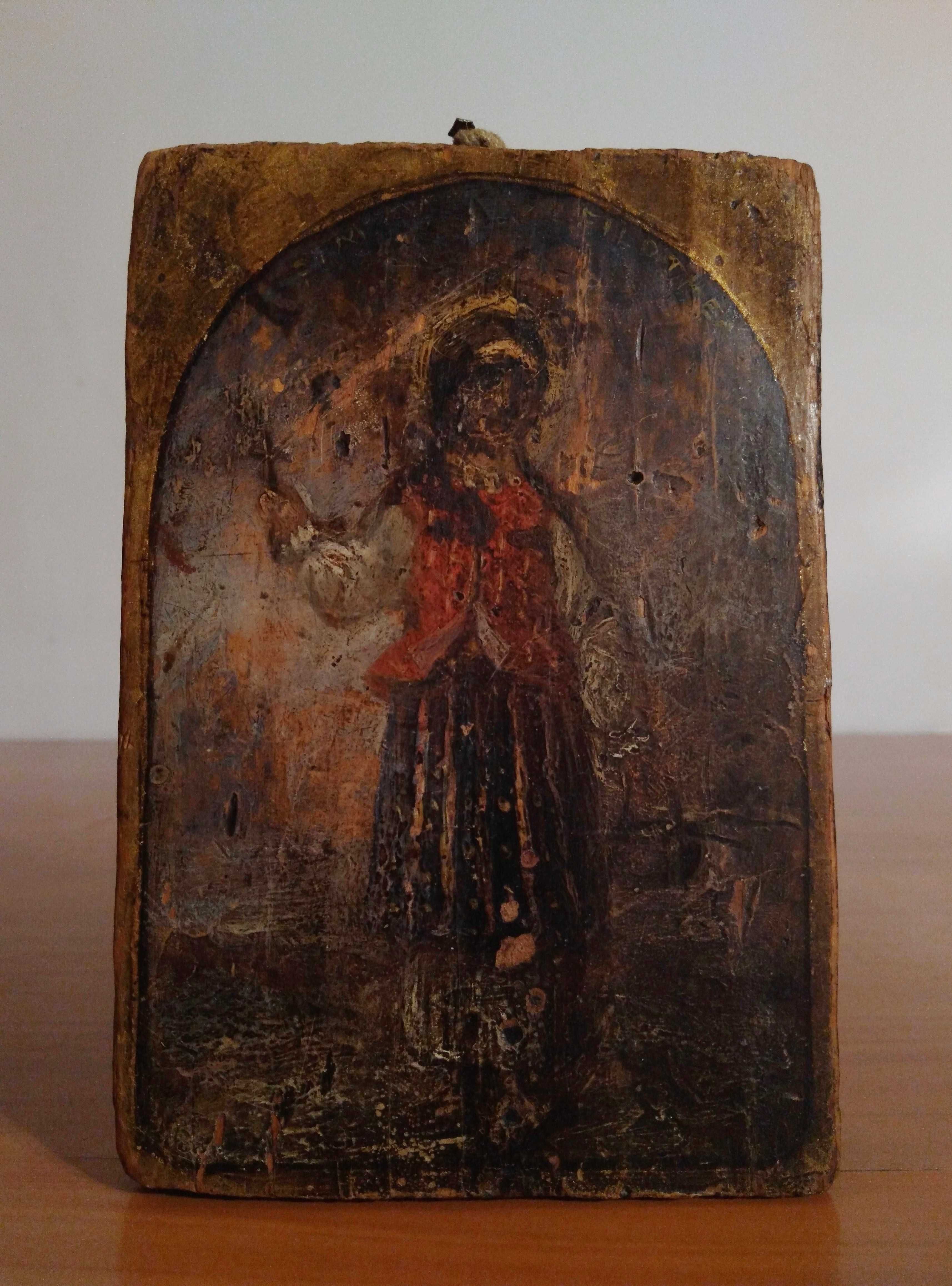Icoana Sfanta Filofteia, pictata pe lemn, extrem de rara | cca. 1820