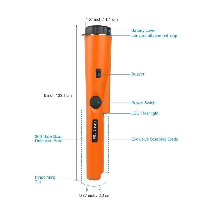 Оригинален Пинпойнтер, металотърсач GP-Pointer с LED светлина