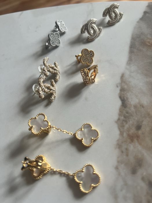 Обеци със златно покритие