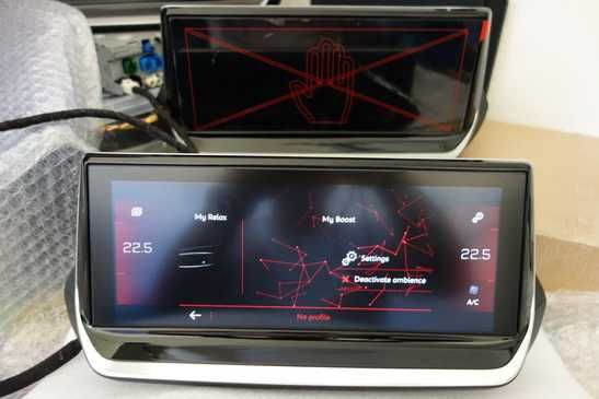 Navigatie nac originala Peugeot 208 2008 cu ecran HD camera 180 grade