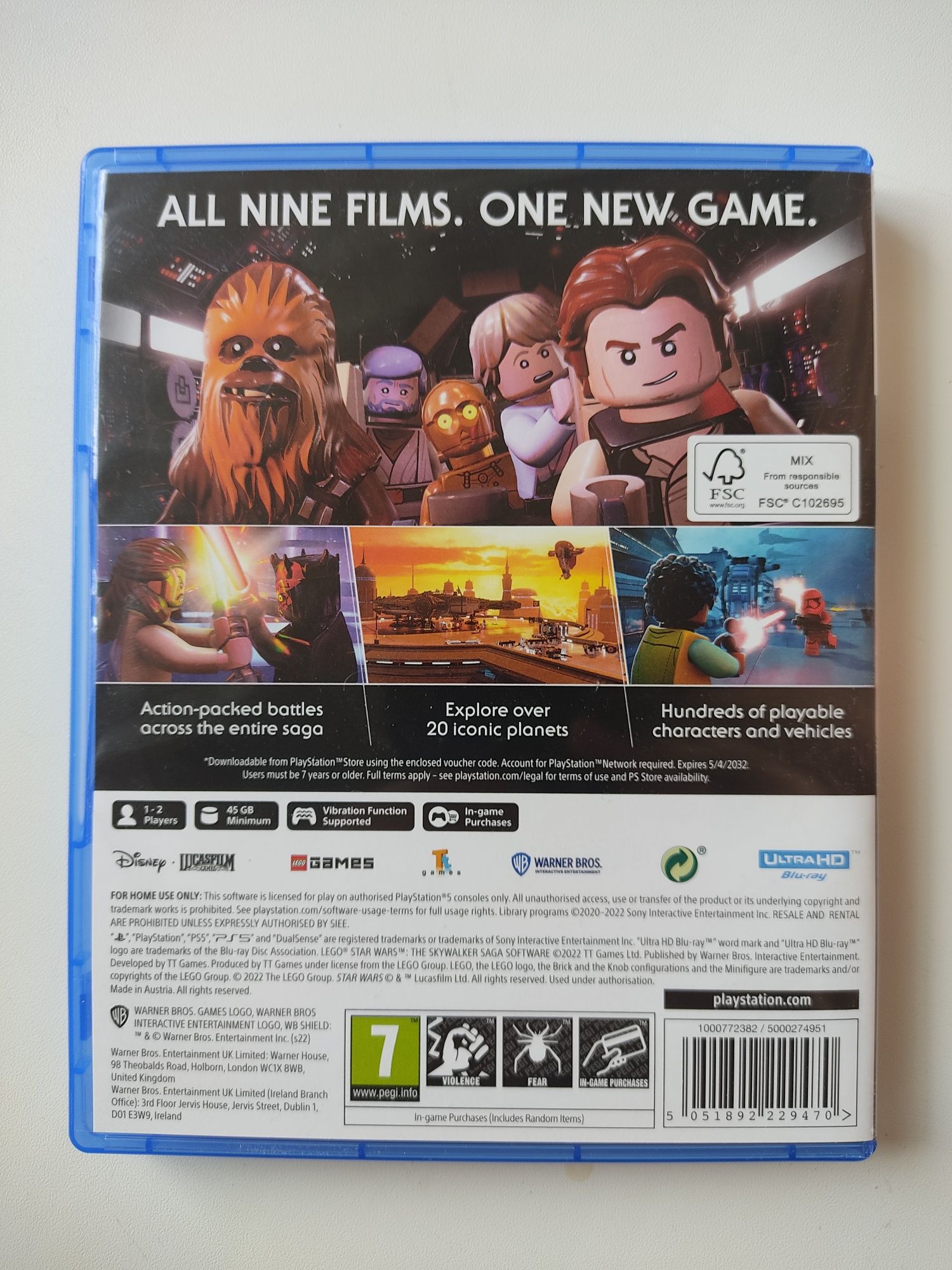 Игры ps5 Lego Star Wars и FIFA 2023  НОВЫЕ!