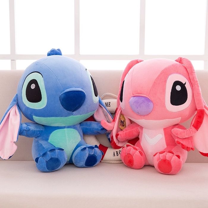 Jucarie de plus, Lilo & Stitch L 35 cm, albastru, NOU