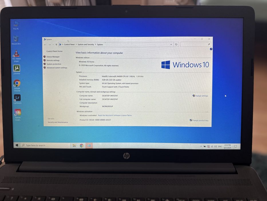Laptop HP model 15-daO503sa