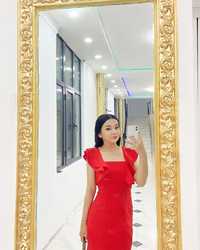 красная платья, 1 рет киілген, бағасын келісеміз (срочная продажа)