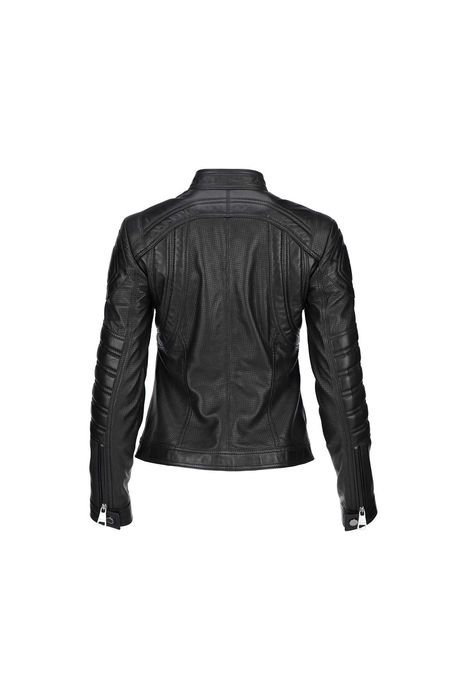 ROCKEDS Черна рокерия. Кожено яке висок клас естествена кожа