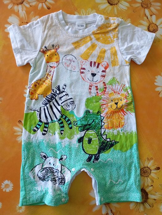 Памучни бебешки гащеризони + рокля