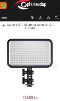 Lampă continuă LED, video/ foto Godox 170
