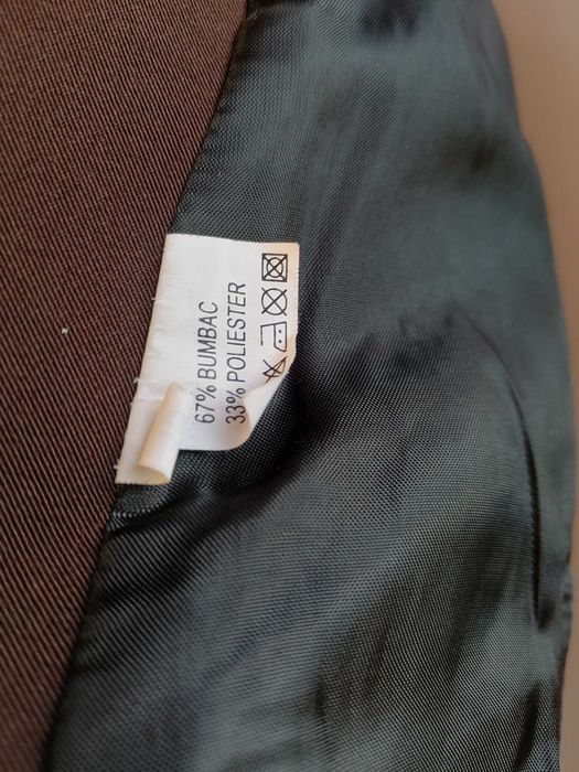 Costum maron:sacou+fusta+maieu bej