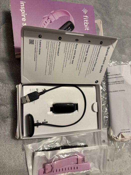Bratara fitness Fitbit Inspire 3 Lilac Bliss/Black