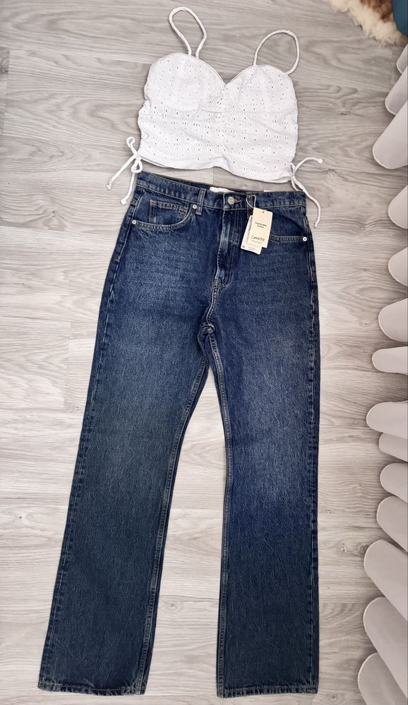 Нови дънки Mango Flare и Vero moda с цепки