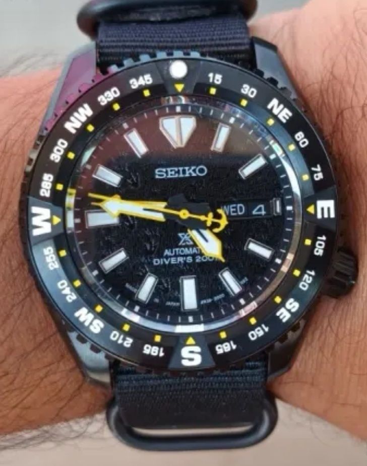 Часовник Seiko PROSPEX automatic diver Black edition