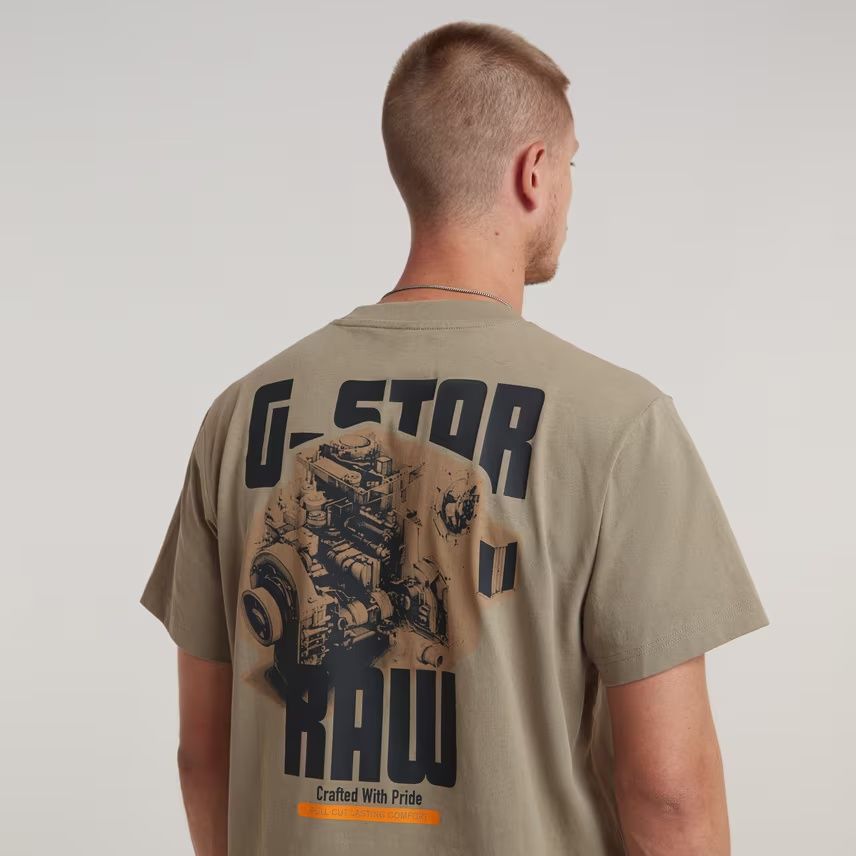 Уникална тениска G-Star Raw Engine M , L Loose нова мъжка оригинал