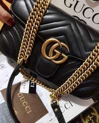 Geanta Gucci Marmont piele naturala 100%,cutie, factura, card,saculet