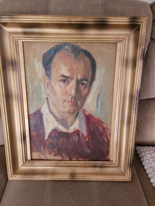 Tablou vechi, ulei, semnat, autor consacrat.
