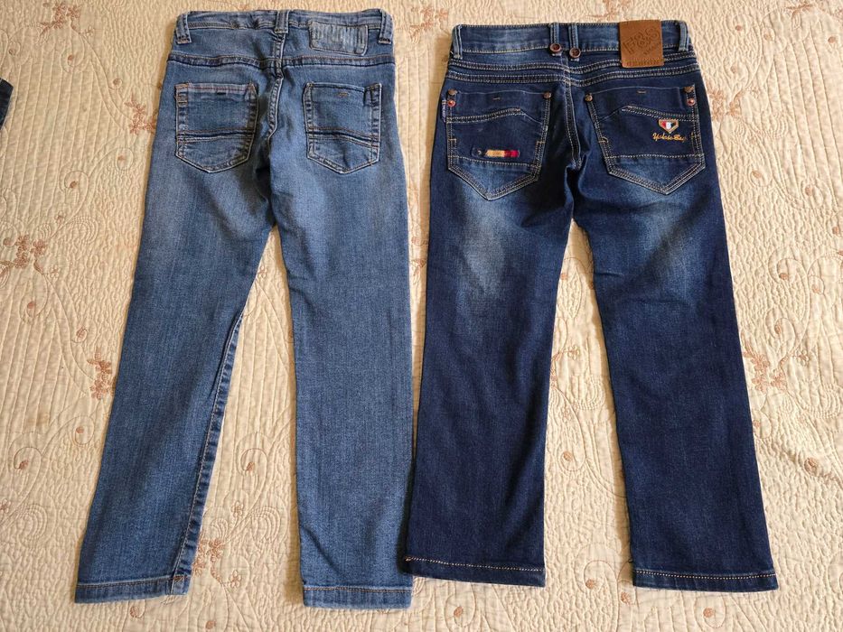 Pantaloni copii, blugi, marime 5-6 ani, 7-8 ani, 20 lei perechea.