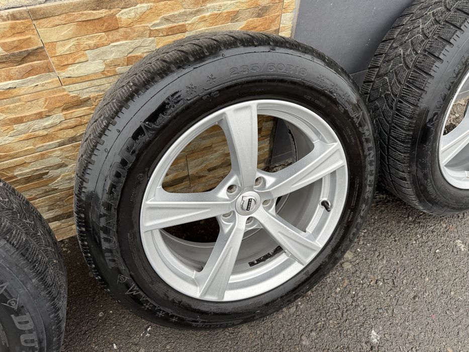 Jante aliaj VOLVO XC90 ORIGINALE+anvelope iarna DUNLOP 235/60 R18
